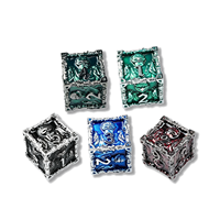Ensemble de dés de jeu de rôle en métal massif personnalisé, dés de D&D inspirés du Roi Singe, 7 pièces, avec design de moule exclusif XDICES
