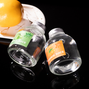 Botellas de Vidrio Transparentes Recargables de 300 ml con Tapa de Rosca para Té con Leche, Yogur, Bebidas, Refrescos, Agua, Jugo - Product Image 5