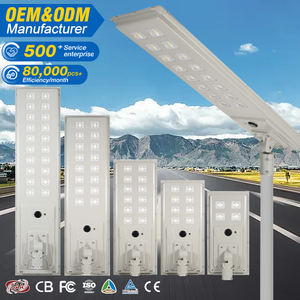 Vente flash : lampadaire solaire LED intégré tout-en-un, étanche IP65, en aluminium, pour extérieur, 100W, 200W, 300W, 500W, 800W - Product Image 1