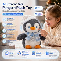 KI-Smart-Spielzeug Pinguin Plüschtier Geräuschaktivierter Konversations- und Emotionaler Begleiter Weihnachtsgeschenk Individuelles Design