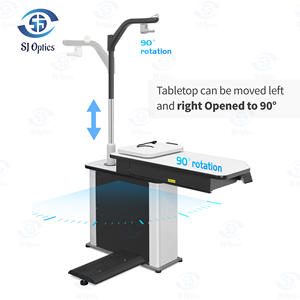 SJ Optics CS-530 Kombinierte Untersuchungseinheit aus Stuhl und Tisch mit schwenkbarem Tisch und höhenverstellbarem Stuhl für Sehtests - Product Image 4