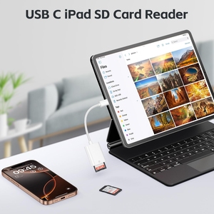 Đầu đọc thẻ SD USB-C (ABS) cho <span class=keywords><strong>iPhone</strong></span> 17/16 Plus Pro Max cho điện thoại Android S25/S24-Hỗ trợ 1 khe <span class=keywords><strong>SDHC</strong></span>/SDXC - Product Image 6