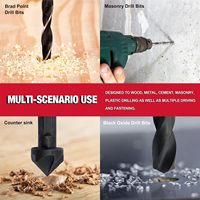 Ensemble de 246 embouts de perçage et de vissage de tailles impériales, outils mixtes avec embouts en acier pour le métal, le bois, le plastique et la maçonnerie