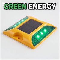 Reflektor Mata Kucing LED Tahan Cuaca untuk Peringatan Ramp, Solar Road Stud Visibilitas Tinggi Langsung dari Pemasok