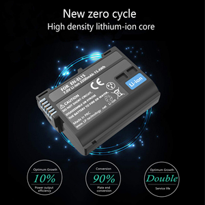 Nouvelle batterie Li-ion de remplacement numérique 2200mAh 7.0v Batteries numériques pour appareil photo EN-EL15 <span class=keywords><strong>D850</strong></span> D810 D800E D750 D610 - Product Image 3