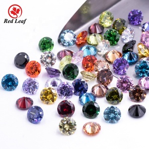 Zirconia Cubica all'Ingrosso, Gioielli Redleaf, Pietra Sintetica CZ Rotonda Taglio Rosa, Fondo Piatto, Gemme di Zirconia Cubica Bianca 5A - Product Image 6
