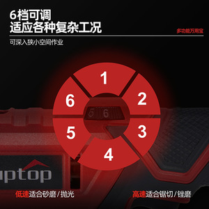 Uptop Multi Tool 21V Cordless <b>Oscillating</b> <b>Saw</b> For Home Woodworking And DIY Cutting Sanding Trimming - Product Image 3