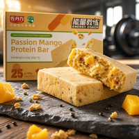 Barre protéinée végétale à la mangue personnalisée en gros pour remplacement de repas végétalien, alimentation saine, nutrition diététique, marque privée