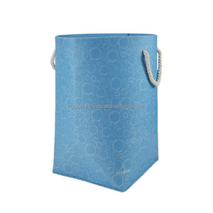 Paniers de rangement et de lavage en feutre grande capacité, écologiques, pliables, empilables, pour armoire, couleur personnalisée, en corde de coton pour la maison - Product Image 2