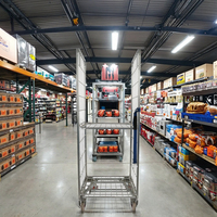 Chariot de picking stable pliable à prix compétitif Conteneur durable et stable Caractéristiques pour le stockage en entrepôt fournisseur ODM