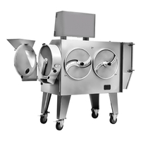 Cortadora de Frutas y Verduras Multifuncional Comercial DQC140, Motorizada, Automática, para Rebanar, Cortar en Cubos y Triturar, para Servicios de Catering y Fábricas de Alimentos