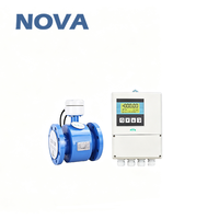 Medidor de Flujo Electromagnético Tipo Split NOVA, Sensor de Flujo de Líquidos para Tuberías de Aguas Residuales, Acero Inoxidable