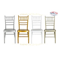 Chaise Chiavari en métal multicolore empilable pour hôtels, mariages et banquets, avec dossier classique en échelle