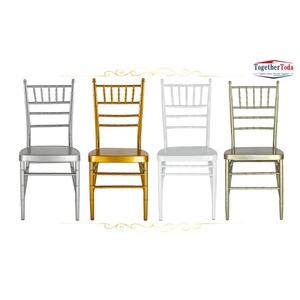 Chaise Chiavari en métal multicolore empilable pour hôtels, mariages et banquets, avec dossier classique en échelle - Product Image 5