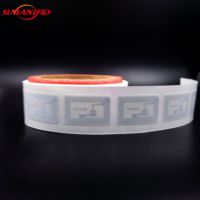 ISO15693 para NXP para ICODE SLIX2 50x80mm Etiqueta de biblioteca RFID Comunicación NFC Mini etiqueta para Gestión de biblioteca Memoria grande 13,56 MHz