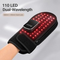 Gants de luminothérapie EYCO à double puce, lumière rouge 660nm 850nm, néoprène, minuterie automatique, angle réglable, recharge sans fil, portables