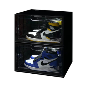 Boîte de rangement carrée en plastique PP pour chaussures de sport à domicile, avec affichage LED magnétique et éclairage LED intégré, vente en gros - Product Image 5