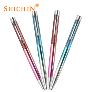 Penna promozionale Shichen di alta qualità con logo personalizzato, glitter liquido galleggiante, effetto metallo pesante, punta da 1,0 mm - Product Image 2