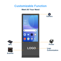 Kiosco de Señalización Digital de 43 y 55 Pulgadas, IP65, Alto Brillo, con Soporte para Animación y CMS Basado en la Nube para LCD de Exterior