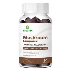 OEM/ODM 10-Plex Champiñón Gomitas | Suplemento vegano de apoyo inmunológico y refuerzo cerebral de 2500mg con melena de León, Reishi, Cordyceps - Product Image 1