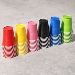 Gobelets en plastique PP colorés de 16 oz, lot de 50, réutilisables, isolés, légers et durables pour les voyages, les fêtes, le café, l'eau et les boissons - Product Image 4