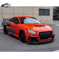 Aileron avant, jupes latérales et diffuseur arrière en fibre de carbone pour Audi TT TTRS TTS – Haute Qualité