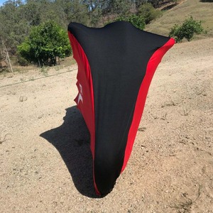 Housse de <span class=keywords><strong>moto</strong></span> en polyester et élasthanne à logo personnalisé, 2 couleurs, housse de <span class=keywords><strong>moto</strong></span> intérieure élastique avec doublure en polaire douce - Product Image 6