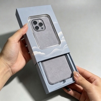 Boîte d'emballage coulissante pour coque de téléphone personnalisée, boîte en papier rigide pour coque de téléphone portable, étui de protection, vente en gros