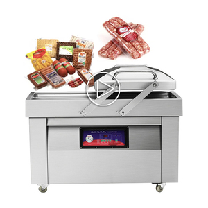 DZ-400/2SB Electric Double Chamber <b>Vacuum</b> Sealer Machine 1KPA 400MM for Fresh Fruit Poultry Chicken Packaging Pouches - Product Image 1