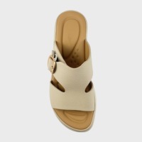 Sandales Mules à Talon Compensé pour Femme,Boucle Réglable,Semelle Soutien Voûte Plantaire,Chaussures d'été Confortables