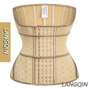 Ceinture amincissante respirante en latex taille plus colombienne Langqin avec logo personnalisé ODM, contrôle ferme, pour femme - Product Image 1
