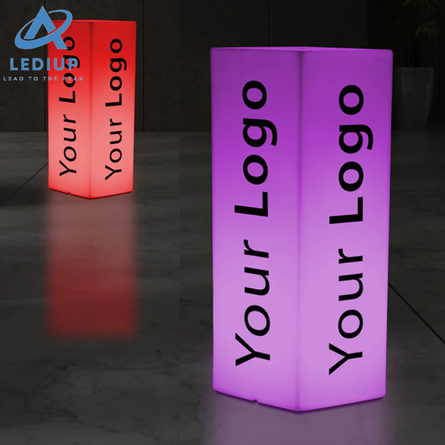 LEDIUP Clear Colorful Acrylic Square Led Light Box Sign Board With Customized Logo for Advertising Light Boxes Display