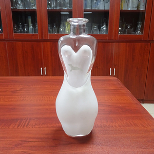 Botella de cristal antigua con forma de <span class=keywords><strong>tequila</strong></span>, sexy, 75cl, México, con logo - Product Image 3