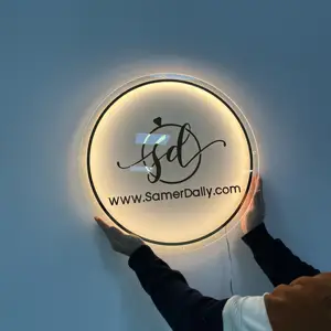 Işareti şirket özel mektup işareti kapalı tabela ışıklı ofis duvar logosu işareti