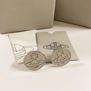 Boucles d'oreilles pendantes Saturne tendance en alliage de zircon électroplaqué avec perles, bijoux raffinés pour femmes - Product Image 3