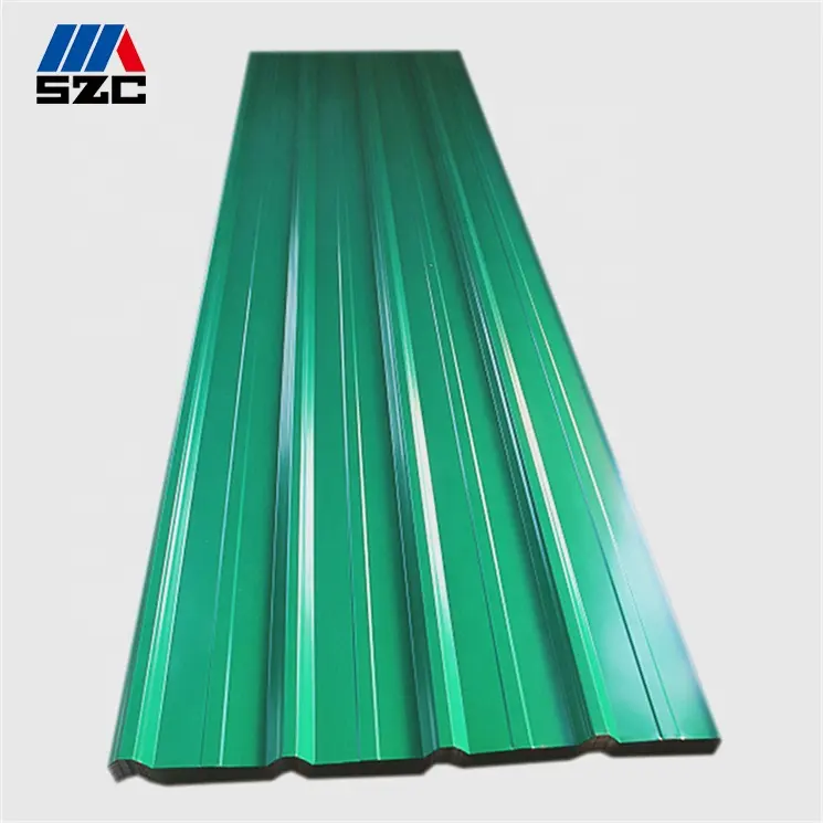 Grün vor lackierte IBR Chroma dek PPGL/verzinkt/Galvalume Stahldach platten Größe Preis