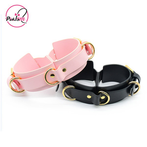สินค้าสำหรับผู้ใหญ่, ของเล่นทางเพศแบบ SM, ชุดบอดี้สูท, กุญแจมือ, อุปกรณ์พันธนาการบนเตียง, อุปกรณ์เสริมสำหรับการฝึกทาส, สายรัดข้อมือหนังสำหรับการฝึกทาส, SP - Product Image 1