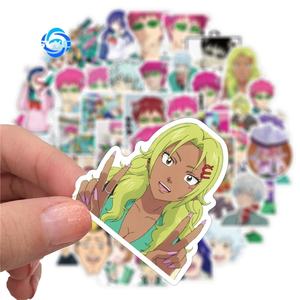 50Pcs Anime <span class=keywords><strong>Saiki</strong></span> <span class=keywords><strong>Kusuo</strong></span> No Psi Nan Autocollant Bouteille Ordinateur Portable Bagages Vinyle Autocollants - Product Image 5