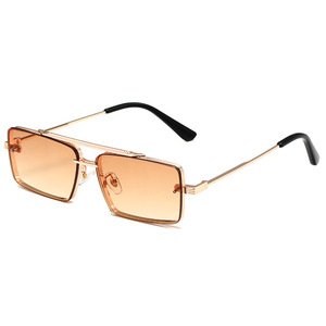 Wholesale High Quality 2022 New Style Guangdong Metal Frame Small <b>Square</b> 8 Colors Full Rim UV400 PC Lenses Brand <b>Sunglasses</b> - Product Image 4