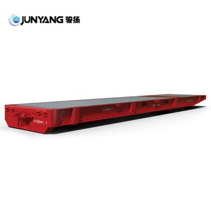 Promotional 20ft 40ft 48ft Container Flatbed Truck Semi <b>Trailer</b> with 2-4 Axles Made of Steel 40-50 Ton Capacity - Product Image 1