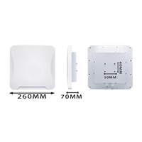 Lector de Tarjetas Inteligentes USB con Antena Lineal de 12 DBi, RS485/RS232, Lector RFID UHF de Largo Alcance con Antena Integrada para Sistemas de Embalaje
