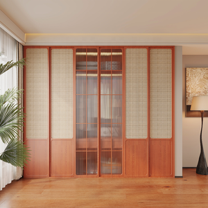 Garde-robe personnalisée écologique avec tissage en rotin Rangement professionnel des vêtements pour le vestiaire de la chambre - Product Image 1