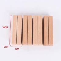 Porte-cartes de table en bois, support pour cartes postales, présentoir en acrylique pour décoration de fête, marque-places, petits supports pour cartes de menu de table