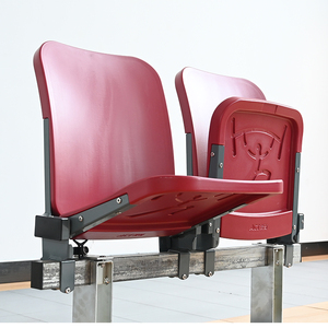 Banc pliant <span class=keywords><strong>en</strong></span> plastique HDPE, chaise de stade fixe montée sur poutre avec mécanisme de levage automatique CS-QY01-L - Product Image 1