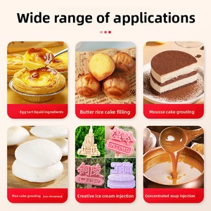Máquina de dosificación, Máquina de alimentación multicabezal, Máquina de relleno para pan, mermelada y hojaldre, Masa, Pastel de arroz, Pastel de azúcar cristalizado, Líquido para tartas de huevo - Product Image 2