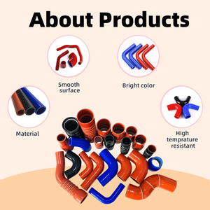 Pièces de course automobile noires, bleues et rouges : <span class=keywords><strong>Radiateur</strong></span>, coudes réducteurs à 90 degrés, raccords en caoutchouc, tuyaux en silicone - Product Image 3