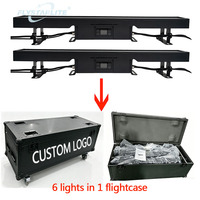 Barre lumineuse stroboscopique longue étanche IP65 RGBW DMX avec puissance de 420W, gradation 0-100%, segments LED pixel, effet givré pour événements festifs