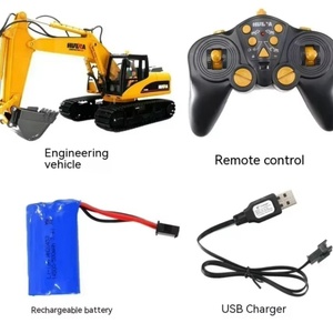 HUINA 1535 Excavadora RC de 2.4GHz y 15 Canales, Escala 1:12, Lista para Usar en Interiores y Exteriores, con Alcance de 30m y Cable USB - Product Image 6