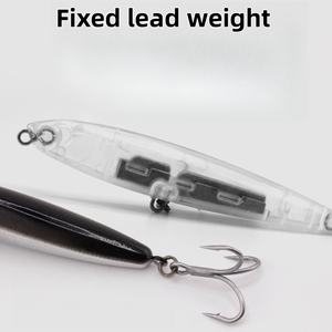 เหยื่อปลอมทรงดินสอ SNEDA แบบถ่วงน้ำหนักด้วยทังสเตน ตีไกลพิเศษ พร้อมระบบสั่นสะเทือน สำหรับตกปลาแบสและปลาชะโดขนาดใหญ่ - Product Image 3