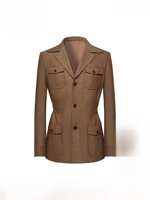 Blazer homme croisé TT Hunter avec design classique à quatre poches, coupe ajustée, imperméable et respirant